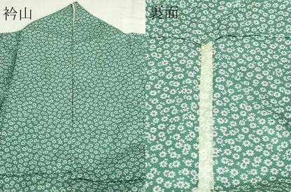 平和屋着物▽上質な小紋　単衣　小花尽くし文　正絹　逸品　DABG9711sf