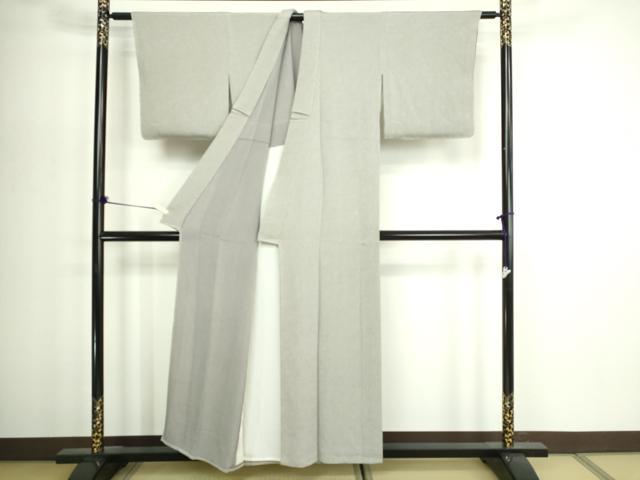 平和屋着物▽江戸小紋　単衣　鹿の子文　鬼しぼ縮緬　正絹　逸品　DABG9729sf