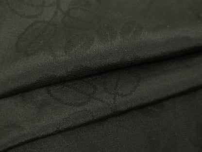平和屋着物▽羽織　スリーシーズン　春夏秋　塵除け　舞葉文　黒地　正絹　逸品　DABG9733sf