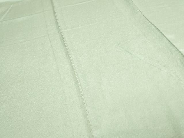 平和屋着物▽上質な色無地　単衣　霞地紋　薄雲鼠色　正絹　逸品　DABG9737sf