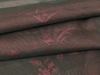 平和屋着物▽羽織　スリーシーズン　春夏秋　塵除け　流水草花文　正絹　逸品　DABG9739sf
