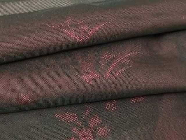平和屋着物▽羽織　スリーシーズン　春夏秋　塵除け　流水草花文　正絹　逸品　DABG9739sf