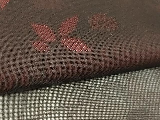平和屋着物▽羽織　スリーシーズン　春夏秋　塵除け　枝葉文　正絹　逸品　DABG9746sf