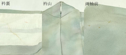 平和屋着物▽上質な小紋　単衣　霞文　正絹　逸品　DABG9765sf