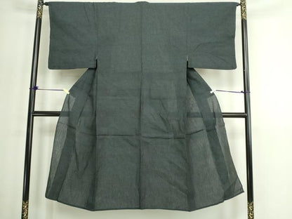 平和屋着物▽男性　紬　単衣　霞文　正絹　逸品　DABG9770sf