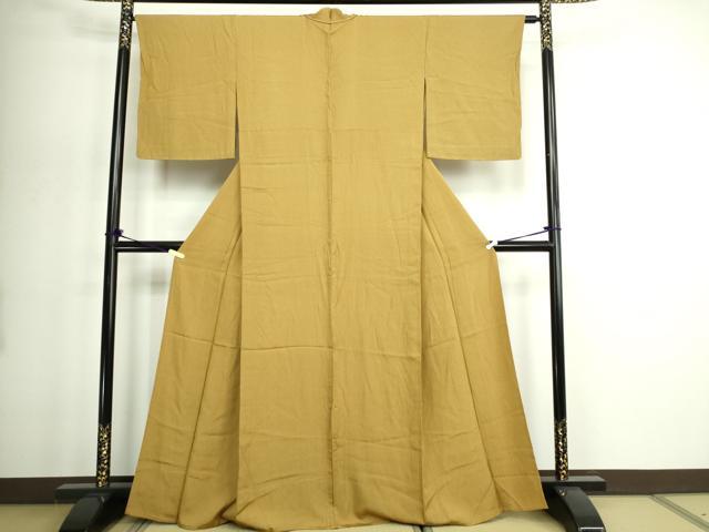 平和屋着物▽上質な小紋　単衣　縞　正絹　逸品　DABG9777sf