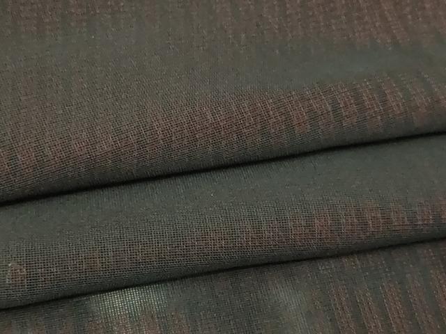 平和屋着物▽道行コート　スリーシーズン　春夏秋　塵除け　二重紗　縞　正絹　逸品　DABG9779sf