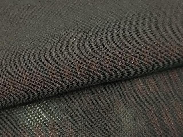 平和屋着物▽道行コート　スリーシーズン　春夏秋　塵除け　二重紗　縞　正絹　逸品　DABG9779sf