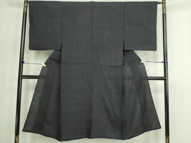 平和屋着物▽男性　紬　単衣　縞　正絹　逸品　DABG9782sf