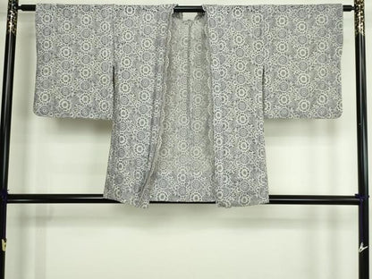 平和屋着物▽羽織　スリーシーズン　春夏秋　塵除け　総レース　花尽くし文　交織　DABG9785sf