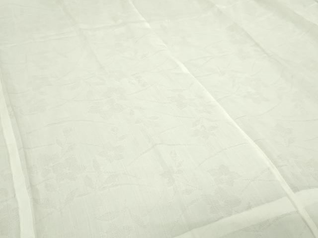 平和屋着物＊夏物　長襦袢　紗　枝花文　交織　DABG9803sf
