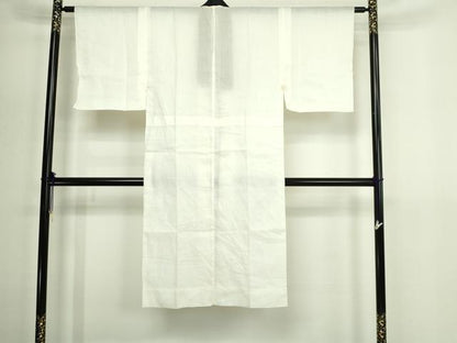 平和屋着物＊夏物　男性　長襦袢　色無地　鳥の子色　麻　逸品　DABG9804sf