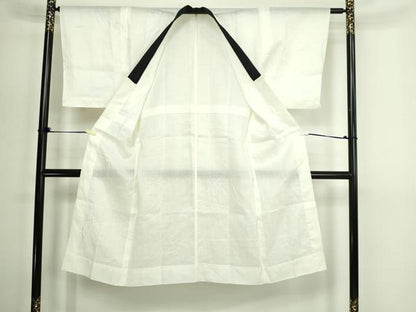 平和屋着物＊夏物　男性　長襦袢　色無地　鳥の子色　麻　逸品　DABG9804sf