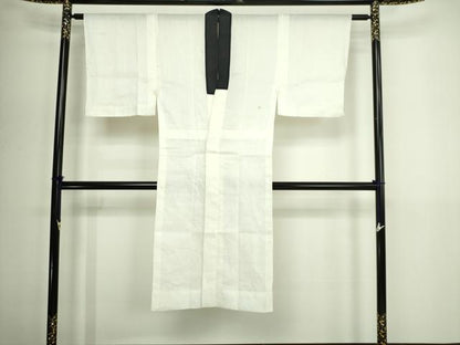 平和屋着物＊夏物　男性　長襦袢　色無地　鳥の子色　麻　逸品　DABG9804sf