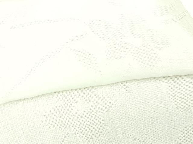 平和屋着物＊夏物　長襦袢　枝花紋紗　生成り色　交織　DABG9805sf