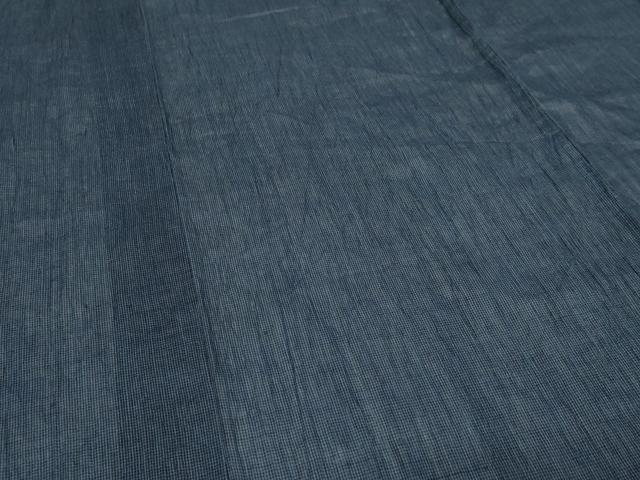平和屋着物＊夏物 男性 本場小千谷ちぢみ 格子 麻 逸品 DABG9814sf