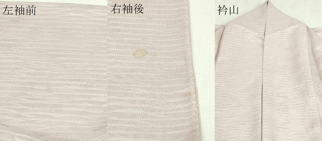 平和屋着物＊夏物　訪問着　手描き　枝葉文　カエル  紋紗　金彩　正絹　逸品　DABG9822sf