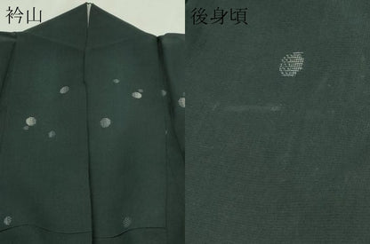平和屋着物＊夏物　本場大島紬　夏大島　霞文　黒地　正絹　逸品　DABG9823sf