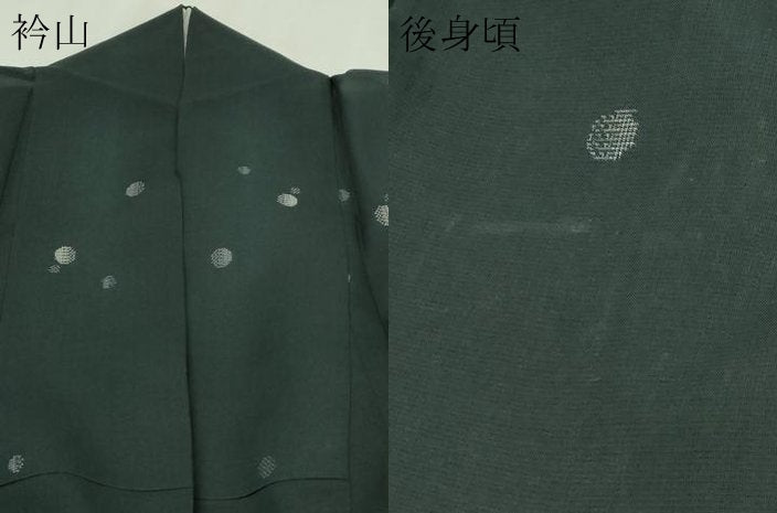 平和屋着物＊夏物　本場大島紬　夏大島　霞文　黒地　正絹　逸品　DABG9823sf