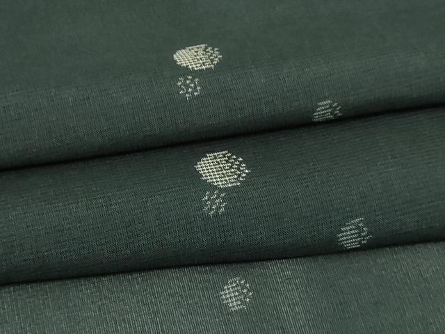 平和屋着物＊夏物　本場大島紬　夏大島　霞文　黒地　正絹　逸品　DABG9823sf