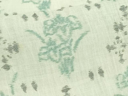 平和屋着物＊夏物　本場小千谷縮　草花文　麻　逸品　DABG9826sf