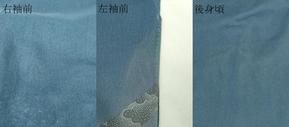 平和屋着物＊夏物　訪問着　紗　横段花文　暈し染め　正絹　逸品　DABG9835sf