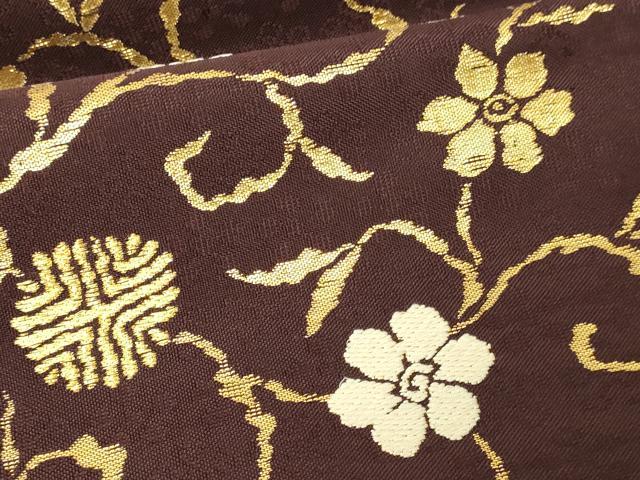 平和屋本店▼六通柄　本袋帯　竹花町そつる　本金　正絹　逸品　DABG9878sf