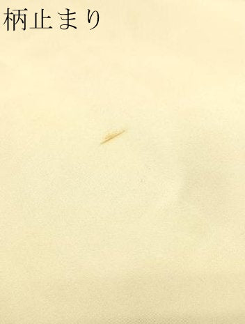 平和屋本店▼六通柄袋帯　扇面唐花文様　本金唐織　正絹　逸品　DABG9927sf