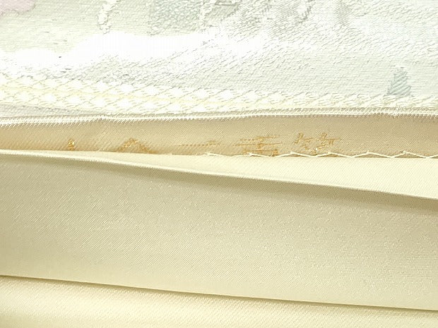 平和屋本店▼六通柄袋帯　北山　本金二重箔　正絹　逸品　DABG9931sf