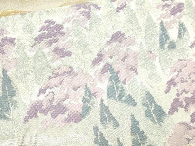 平和屋本店▼六通柄袋帯　北山　本金二重箔　正絹　逸品　DABG9931sf