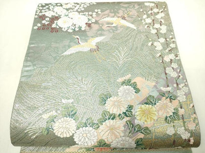 平和屋本店▼六通柄袋帯　九百錦　京百景　本金箔　正絹　逸品　DABG9949sf