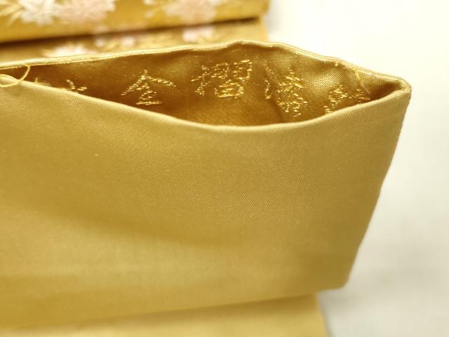 平和屋本店▼六通柄袋帯　唐織　格天井絵紋　本金摺漆箔　正絹　逸品　DABG9953sf