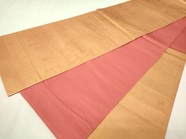 平和屋本店●西陣　長嶋成織物　ながしま帯　六通柄袋帯　霞文　本金箔　瀞金錦　正絹　逸品　DABG9955sf