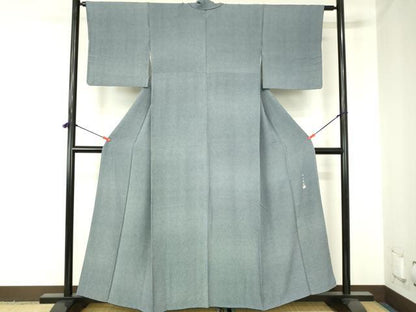 平和屋着物●寺山存男　江戸小紋　角通し　正絹　逸品　DABH0006op