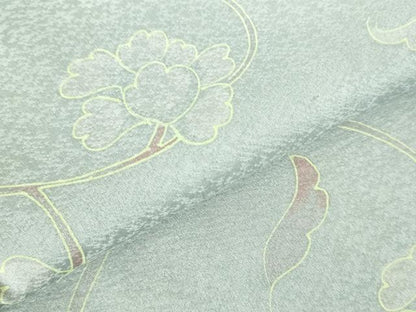 平和屋着物●上質な小紋　更紗花唐草文　正絹　逸品　DABH0007op