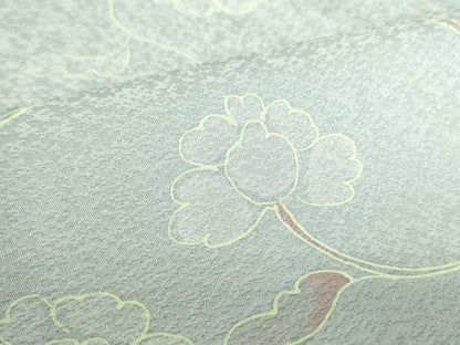 平和屋着物●上質な小紋　更紗花唐草文　正絹　逸品　DABH0007op