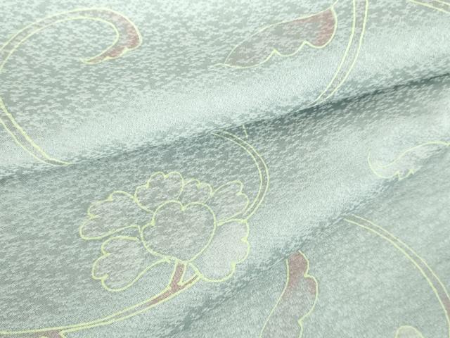 平和屋着物●上質な小紋　更紗花唐草文　正絹　逸品　DABH0007op