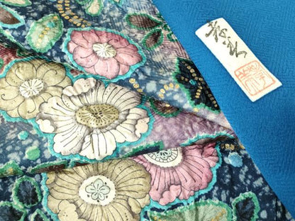 平和屋着物●豪華振袖　作家物　孝美作　絞り　辻が花　暈し染め　金彩　正絹　逸品　DABH0010op