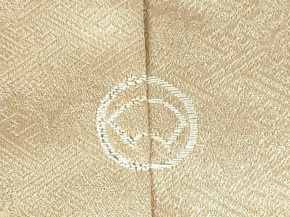 平和屋着物●訪問着　駒刺繍　絞り　雪輪花文　金彩　正絹　逸品　DABH0015op