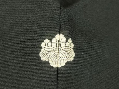 平和屋着物●豪華黒留袖　友禅　作家物　鴛鴦花文　正絹　逸品　DABH0021op