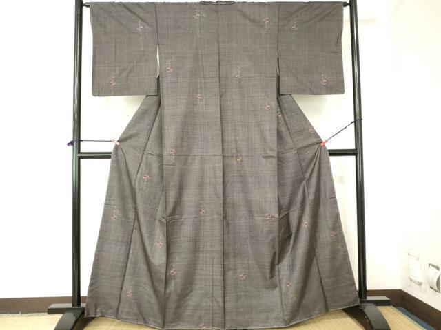 平和屋着物●本場大島紬　7マルキ　花簪　正絹　逸品　DABH0025op