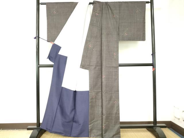 平和屋着物●本場大島紬　7マルキ　花簪　正絹　逸品　DABH0025op