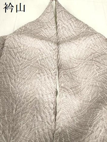 平和屋着物●名門　藤娘きぬたや・総絞り・杢目絞り　小紋　菱文　正絹　逸品　DABH0028op