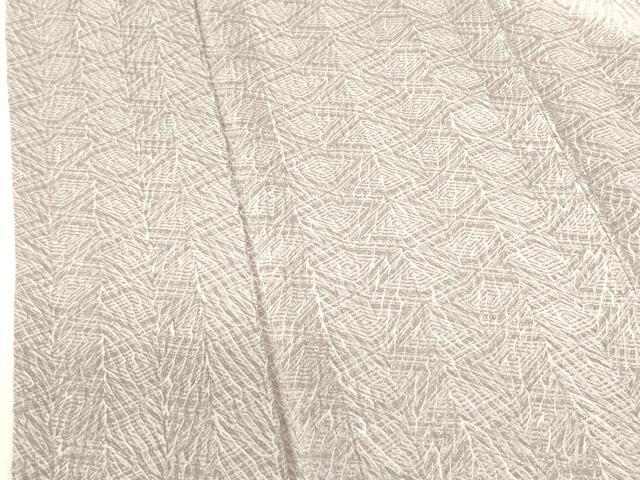 平和屋着物●名門　藤娘きぬたや・総絞り・杢目絞り　小紋　菱文　正絹　逸品　DABH0028op