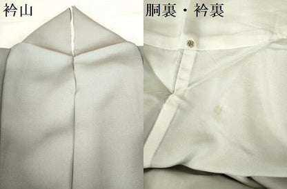 平和屋着物●訪問着　駒刺繍　枝梅　金彩　正絹　逸品　DABH0031op