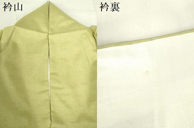 平和屋着物●訪問着　紬地　手描き　草花　暈し染め　金彩　正絹　逸品　DABH0033op