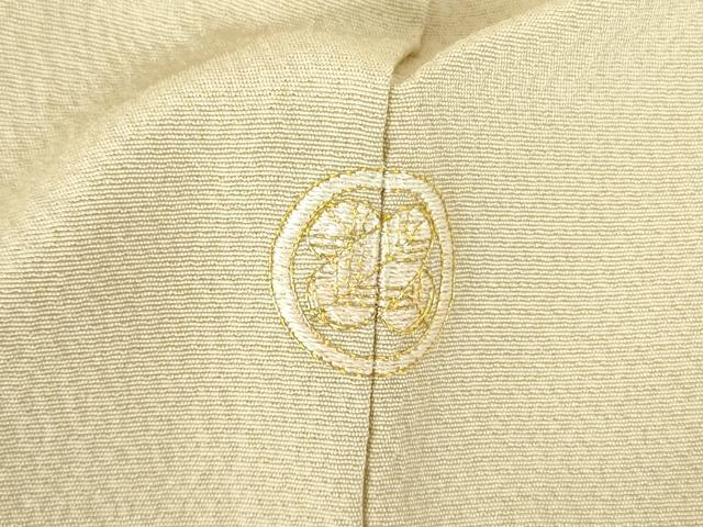 平和屋着物●訪問着　駒刺繍　草花文　金彩　正絹　逸品　DABH0040op