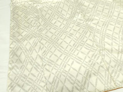 平和屋着物▼本場大島紬　白大島　7マルキ　網目文　正絹　逸品　DABH0041op