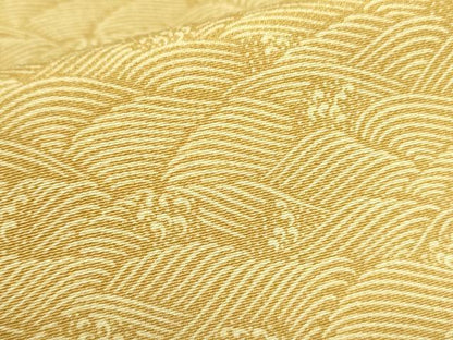 平和屋着物●江戸小紋　立波文　正絹　逸品　DABH0043op