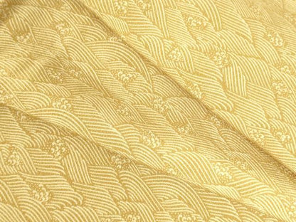 平和屋着物●江戸小紋　立波文　正絹　逸品　DABH0043op